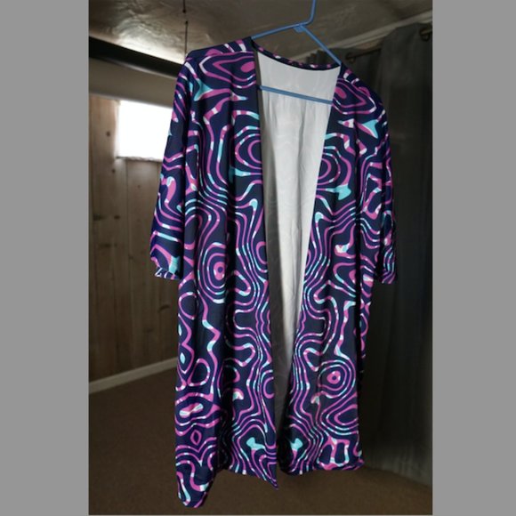 Candy Catz Celestial Liquid Mens Half Robe for Raves Festival Parties Size XS - Picture 2 of 5